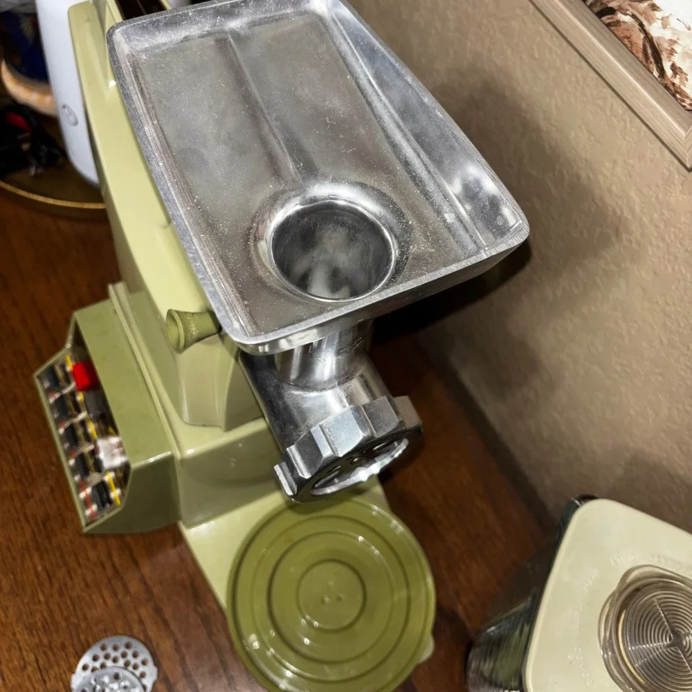 Vintage Oster Imperial Kitchen Avocado‎ Green Blender Food Grinder 10 Speed mcm